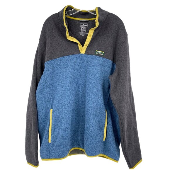 L.L. Bean Blue & Gray Crewneck Sweater | Casual Comfort - Picture 1 of 5